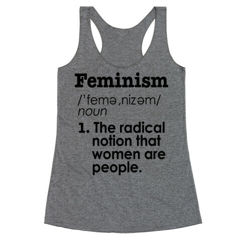 Feminism Definition Racerback Tank Top