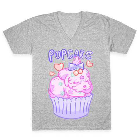 Pupcake V-Neck Tee Shirt