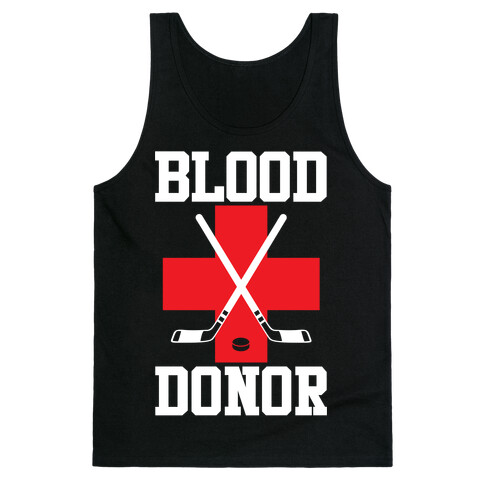 Blood Donor Hockey Tank Top