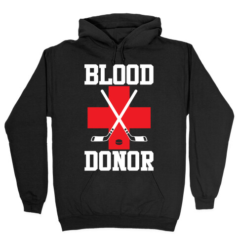 Blood Donor Hockey Hooded Sweatshirt
