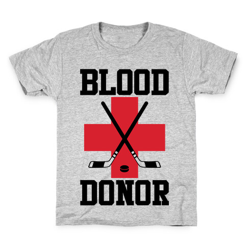 Blood Donor Hockey Kids T-Shirt