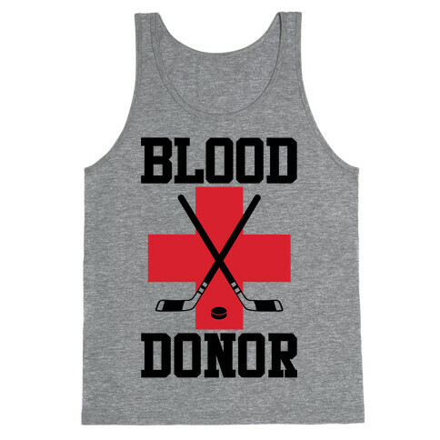 Blood Donor Hockey Tank Top