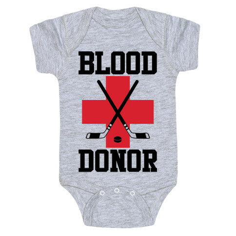 Blood Donor Hockey Baby One-Piece