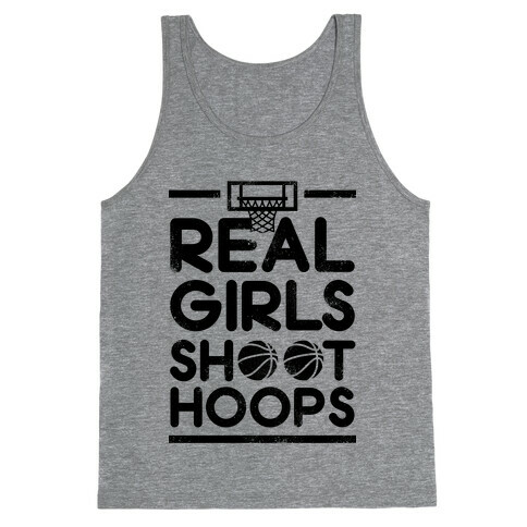 Real Girls Shoot Hoops (Vintage) Tank Top