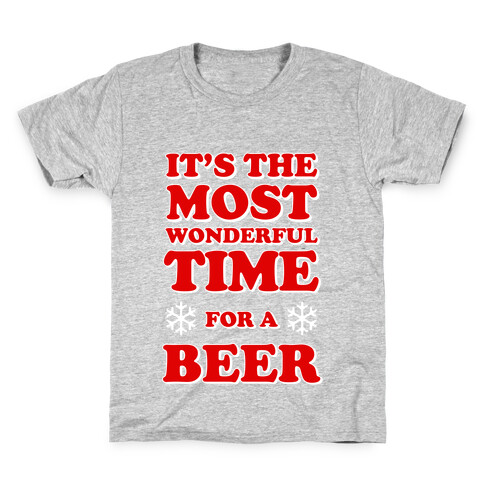 It's the Most Wonderful Time For a Beer Kids T-Shirt