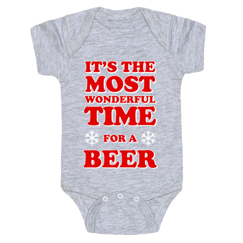 It's the Most Wonderful Time For a Beer Baby One-Piece
