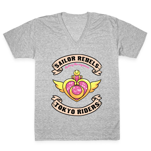 Sailor Rebels, Tokyo RIders V-Neck Tee Shirt