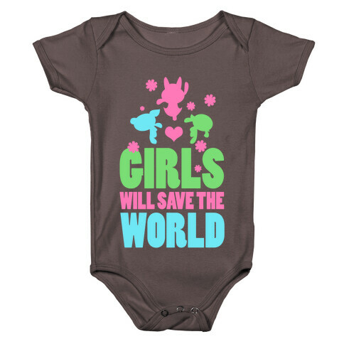 Girls Will Save the World Baby One-Piece