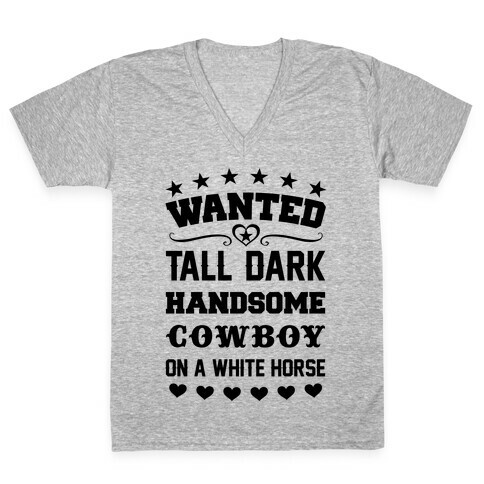 Cowboy Wanted V-Neck Tee Shirt