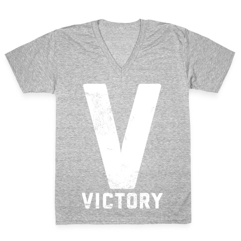V For Victory V-Neck Tee Shirt