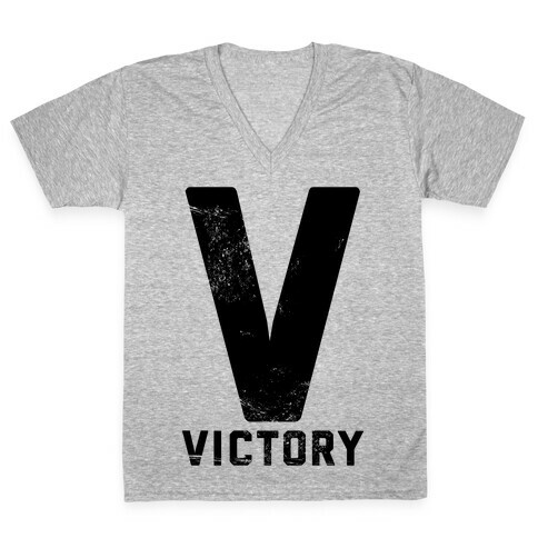 V For Victory V-Neck Tee Shirt