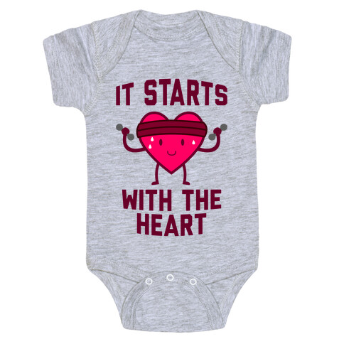 It Starts With The Heart Baby One-Piece