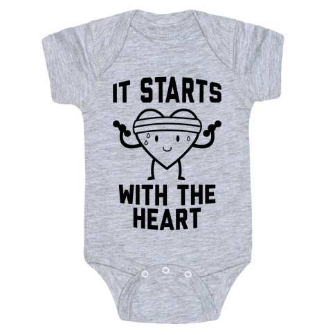 It Starts With The Heart Baby One-Piece