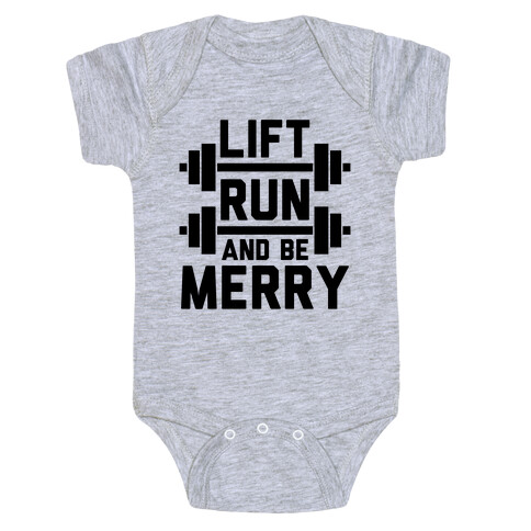 Lift, Run, And Be Merry Baby One-Piece