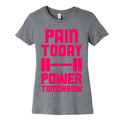 Pain Today, Power Tomorrow Womens T-Shirt
