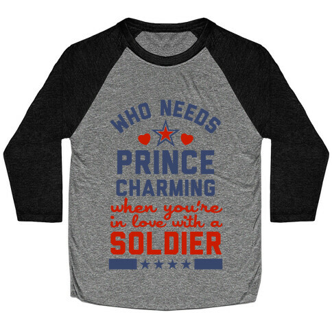 Who Needs Prince Charming? (Patriotic) Baseball Tee