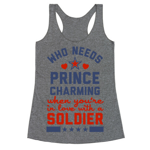 Who Needs Prince Charming? (Patriotic) Racerback Tank Top
