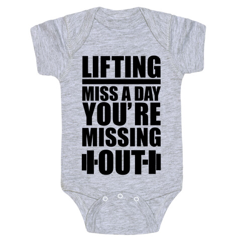 Lifting Miss A Day Baby One-Piece