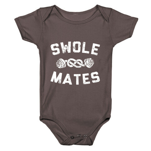 SWOLE MATES FOREVER Baby One-Piece