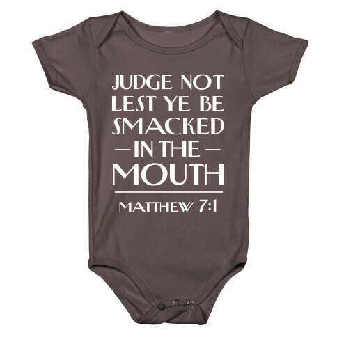 Judge Not Baby One-Piece