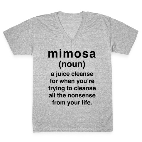 Mimosa Definition V-Neck Tee Shirt
