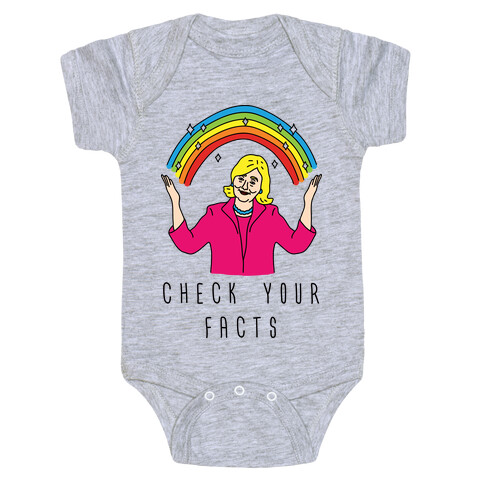 Check Your Facts Hillary Clinton Baby One-Piece
