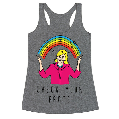 Check Your Facts Hillary Clinton Racerback Tank Top