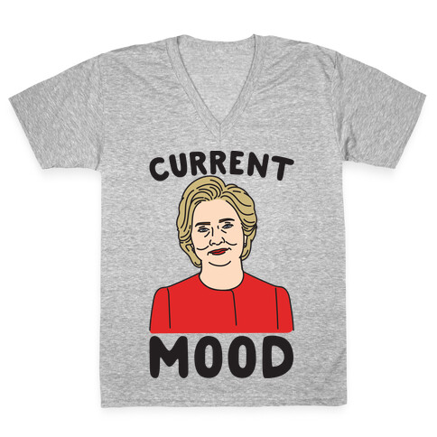 Current Mood Hillary  V-Neck Tee Shirt