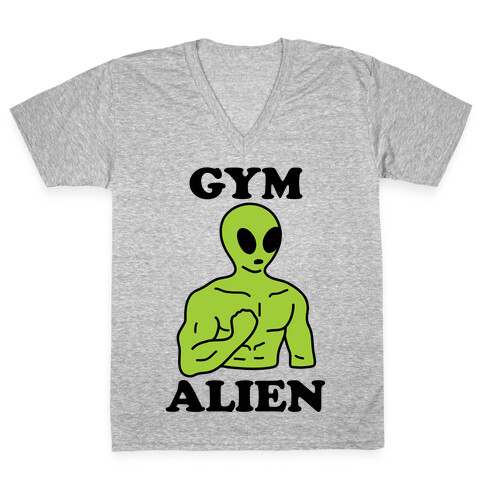 Gym Alien V-Neck Tee Shirt