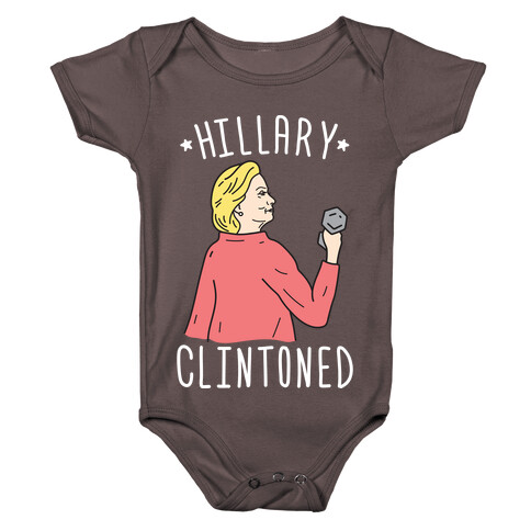 Hillary Clintoned (White) Baby One-Piece
