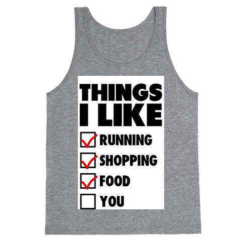 Things I Like Tank Top