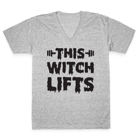 This Witch Lifts V-Neck Tee Shirt