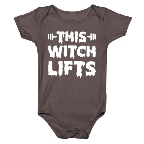 This Witch Lifts (White) Baby One-Piece