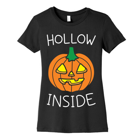 Hollow Inside (White) Womens T-Shirt
