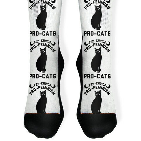 Pro-Choice Pro-Feminism Pro-Cats Sock