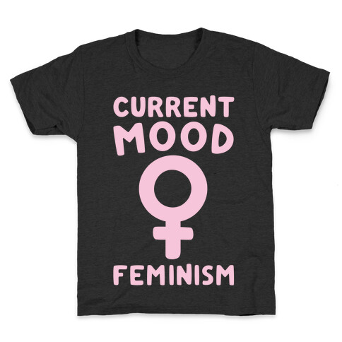 Current Mood Feminism White Print Kids T-Shirt