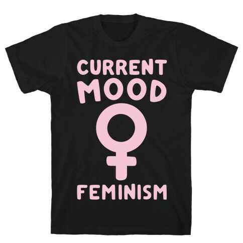 Current Mood Feminism White Print T-Shirt