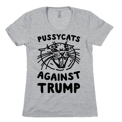 Pussycats Against Trump Womens T-Shirt