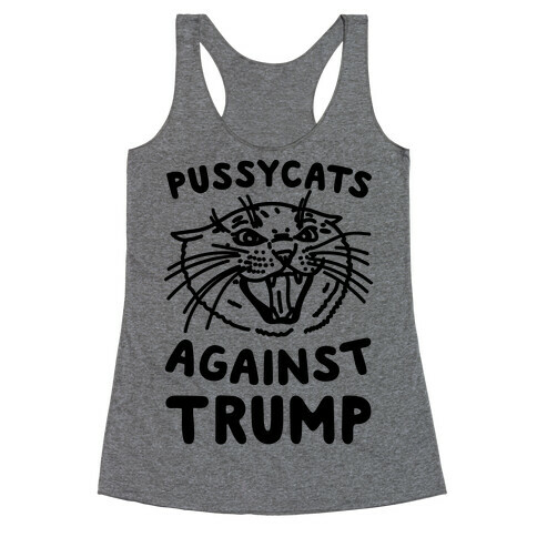 Pussycats Against Trump Racerback Tank Top