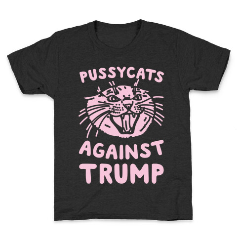 Pussycats Against Trump White Print Kids T-Shirt