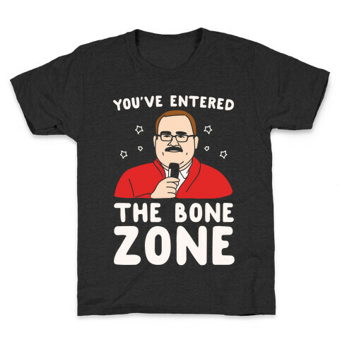 You've Entered The Bone Zone White Print Kids T-Shirt