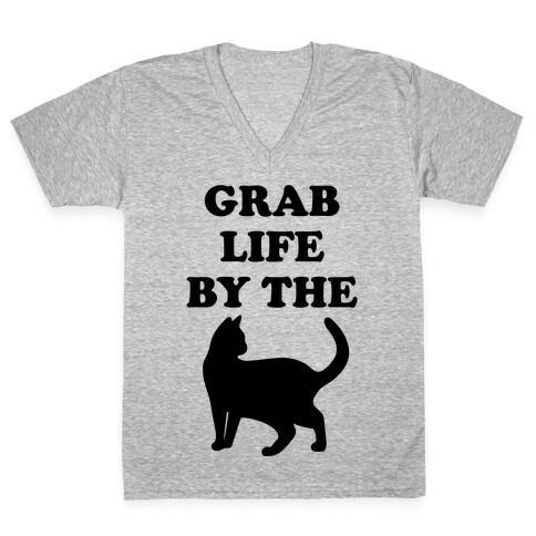 Grab Life By The Pussy V-Neck Tee Shirt