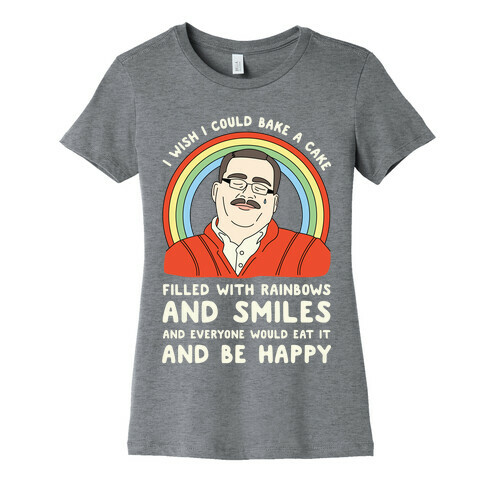 Ken Bone Cake Filled With Rainbows Womens T-Shirt