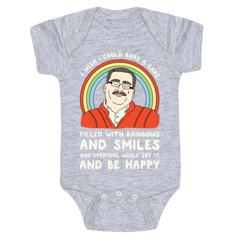 Ken Bone Cake Filled With Rainbows Baby One-Piece