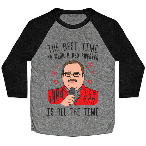 Ken Bone Red Sweater Baseball Tee