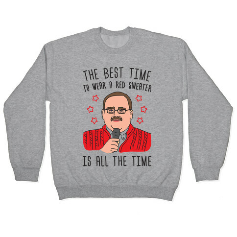 Ken Bone Red Sweater Pullover