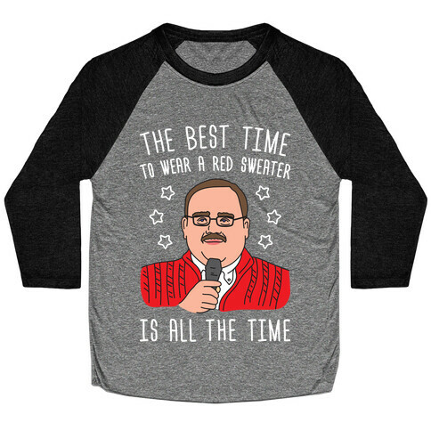 Ken Bone Red Sweater Baseball Tee