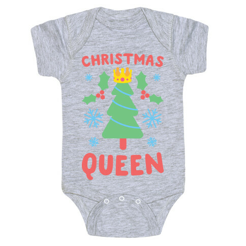 Christmas Queen (White) Baby One-Piece