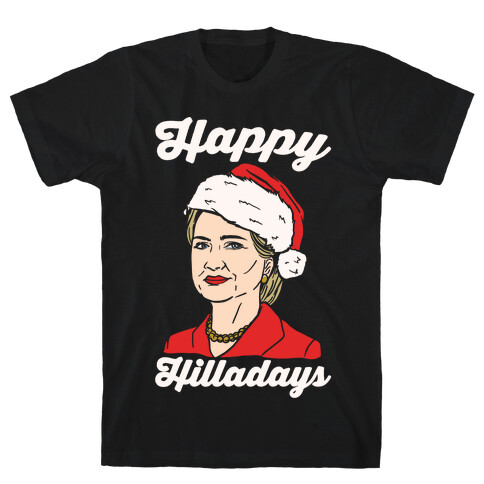 Happy Hilladays White Print T-Shirt