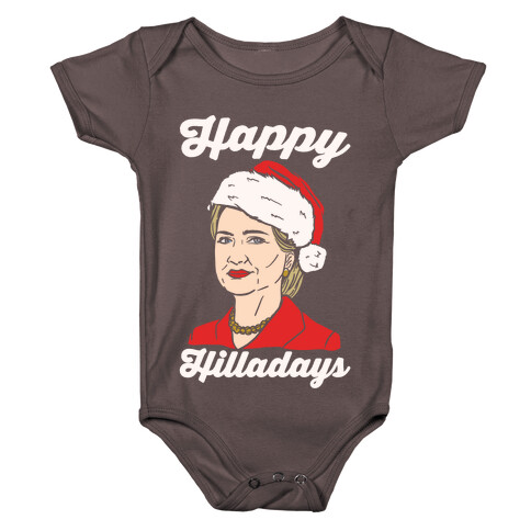 Happy Hilladays White Print Baby One-Piece